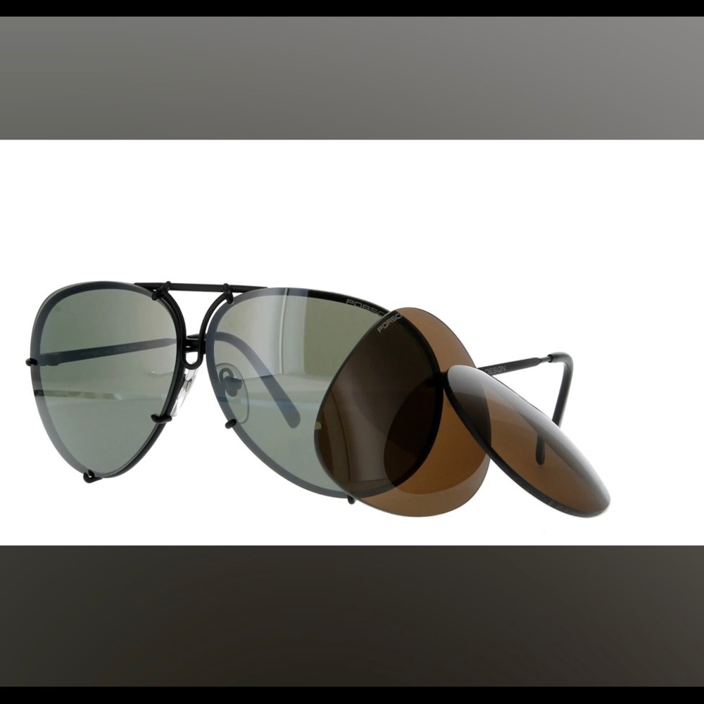 Porsche 8478 Sunglasses, black matte frame